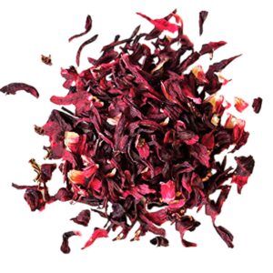 Whole Hibiscus Flowers – 1.5 lbs Jar with Handle